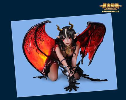 万圣节盛宴《勇者传说》香艳真人魅魔壁纸